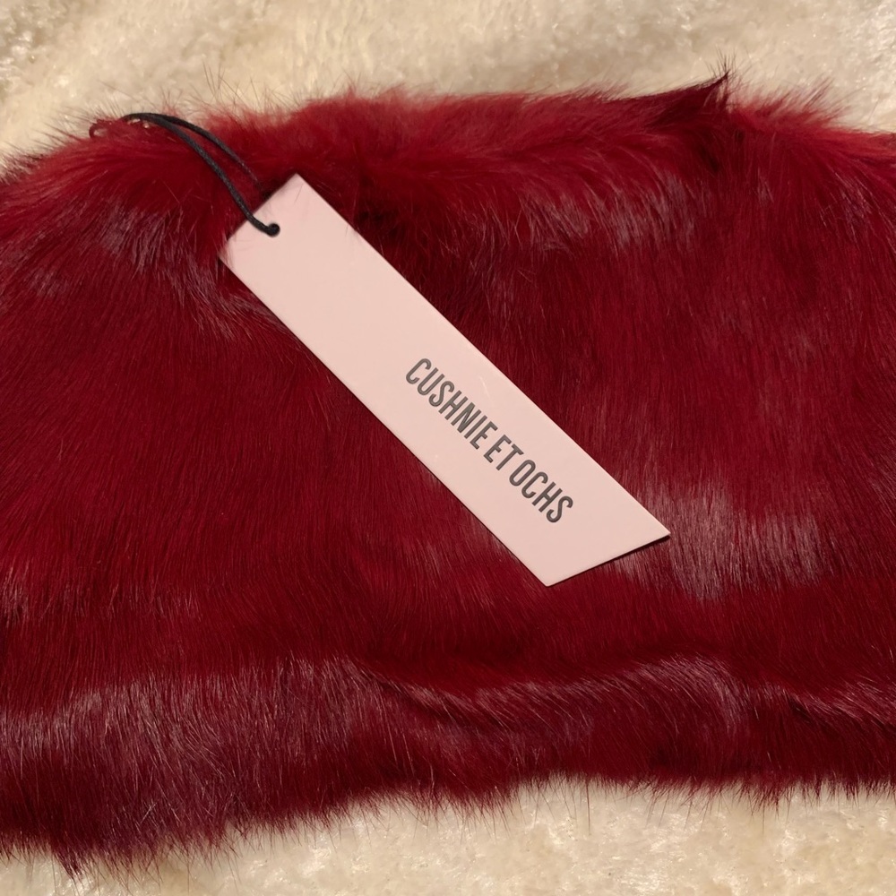 Cushnie Fur Clutch